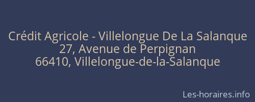 Crédit Agricole - Villelongue De La Salanque