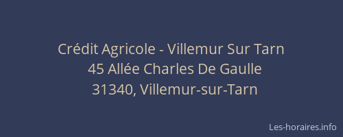 Crédit Agricole - Villemur Sur Tarn