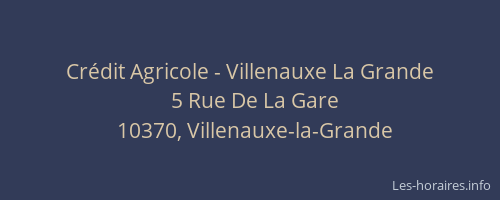 Crédit Agricole - Villenauxe La Grande