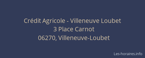 Crédit Agricole - Villeneuve Loubet