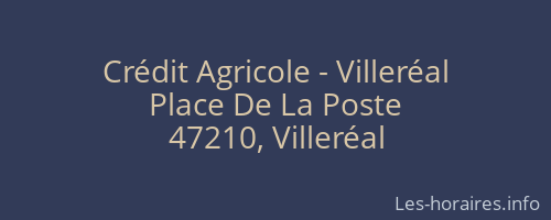 Crédit Agricole - Villeréal