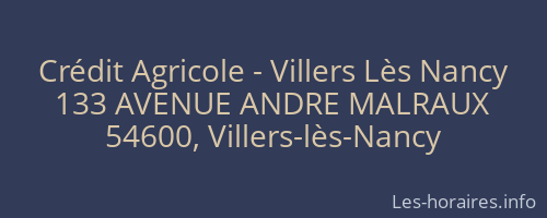 Crédit Agricole - Villers Lès Nancy