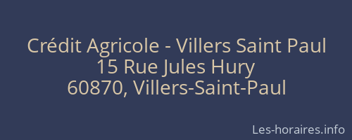 Crédit Agricole - Villers Saint Paul