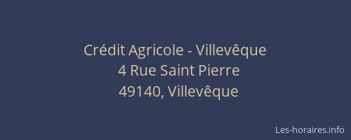 Crédit Agricole - Villevêque