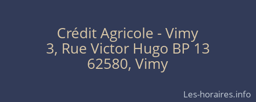 Crédit Agricole - Vimy