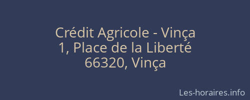 Crédit Agricole - Vinça