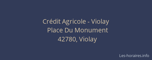 Crédit Agricole - Violay