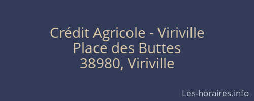 Crédit Agricole - Viriville