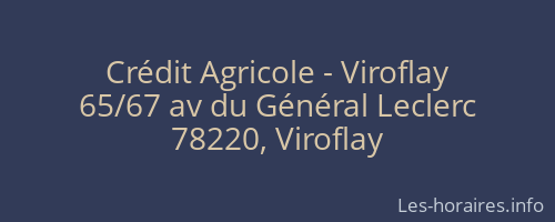 Crédit Agricole - Viroflay