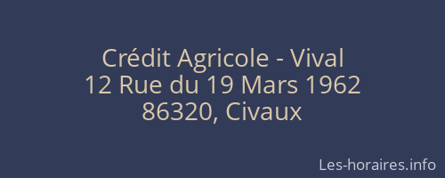 Crédit Agricole - Vival