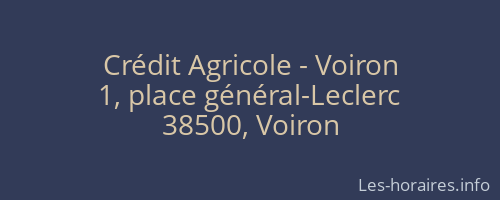 Crédit Agricole - Voiron