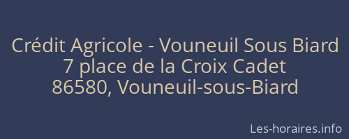 Crédit Agricole - Vouneuil Sous Biard
