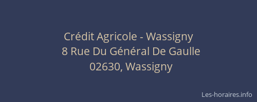 Crédit Agricole - Wassigny