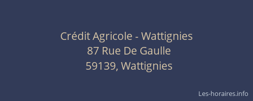 Crédit Agricole - Wattignies