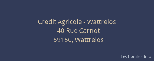 Crédit Agricole - Wattrelos