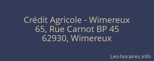 Crédit Agricole - Wimereux