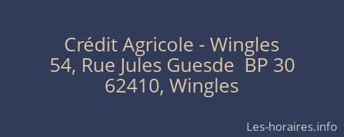 Crédit Agricole - Wingles