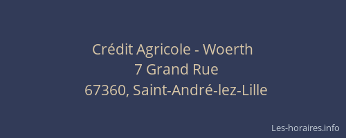 Crédit Agricole - Woerth
