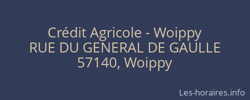Crédit Agricole - Woippy
