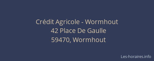 Crédit Agricole - Wormhout
