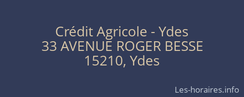 Crédit Agricole - Ydes