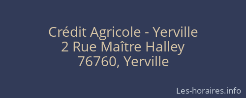 Crédit Agricole - Yerville
