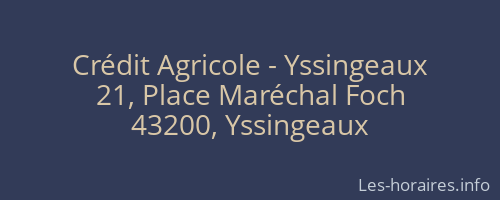 Crédit Agricole - Yssingeaux