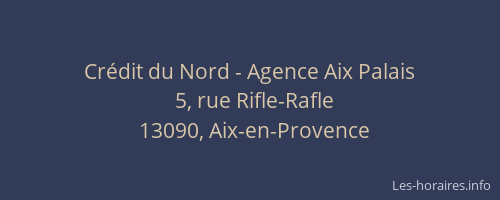 Crédit du Nord - Agence Aix Palais