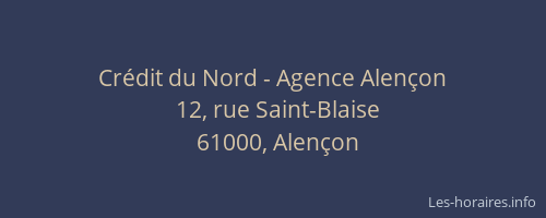 Crédit du Nord - Agence Alençon