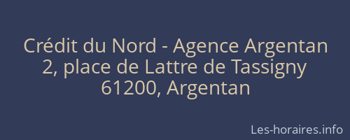 Crédit du Nord - Agence Argentan