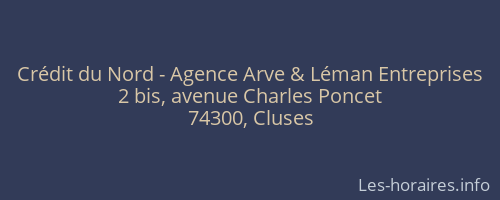 Crédit du Nord - Agence Arve & Léman Entreprises