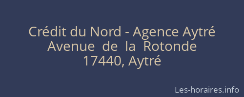 Crédit du Nord - Agence Aytré