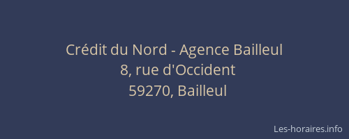 Crédit du Nord - Agence Bailleul