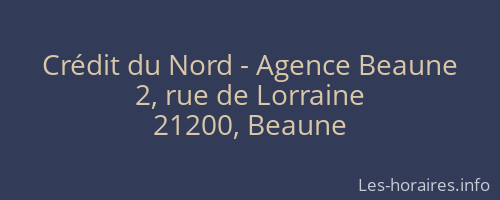 Crédit du Nord - Agence Beaune