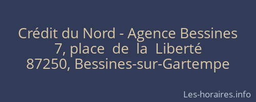 Crédit du Nord - Agence Bessines
