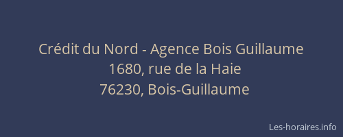 Crédit du Nord - Agence Bois Guillaume
