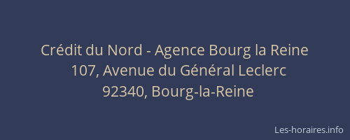 Crédit du Nord - Agence Bourg la Reine