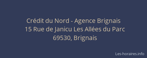 Crédit du Nord - Agence Brignais