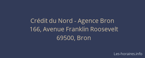 Crédit du Nord - Agence Bron