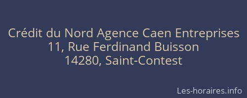 Crédit du Nord Agence Caen Entreprises