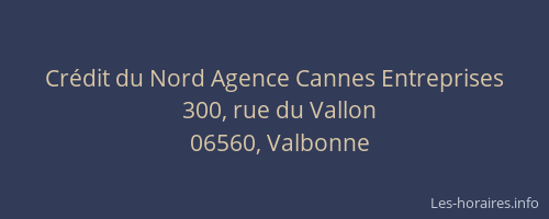 Crédit du Nord Agence Cannes Entreprises