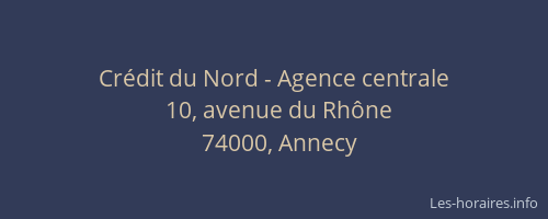 Crédit du Nord - Agence centrale