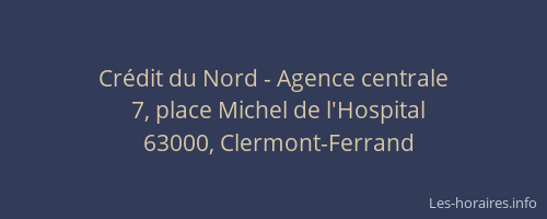 Crédit du Nord - Agence centrale