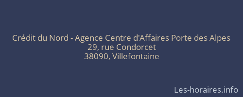 Crédit du Nord - Agence Centre d'Affaires Porte des Alpes