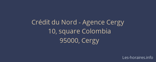 Crédit du Nord - Agence Cergy