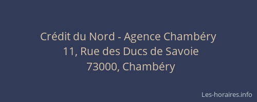 Crédit du Nord - Agence Chambéry