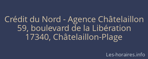 Crédit du Nord - Agence Châtelaillon