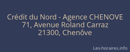 Crédit du Nord - Agence CHENOVE