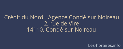 Crédit du Nord - Agence Condé-sur-Noireau