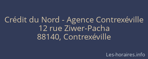 Crédit du Nord - Agence Contrexéville